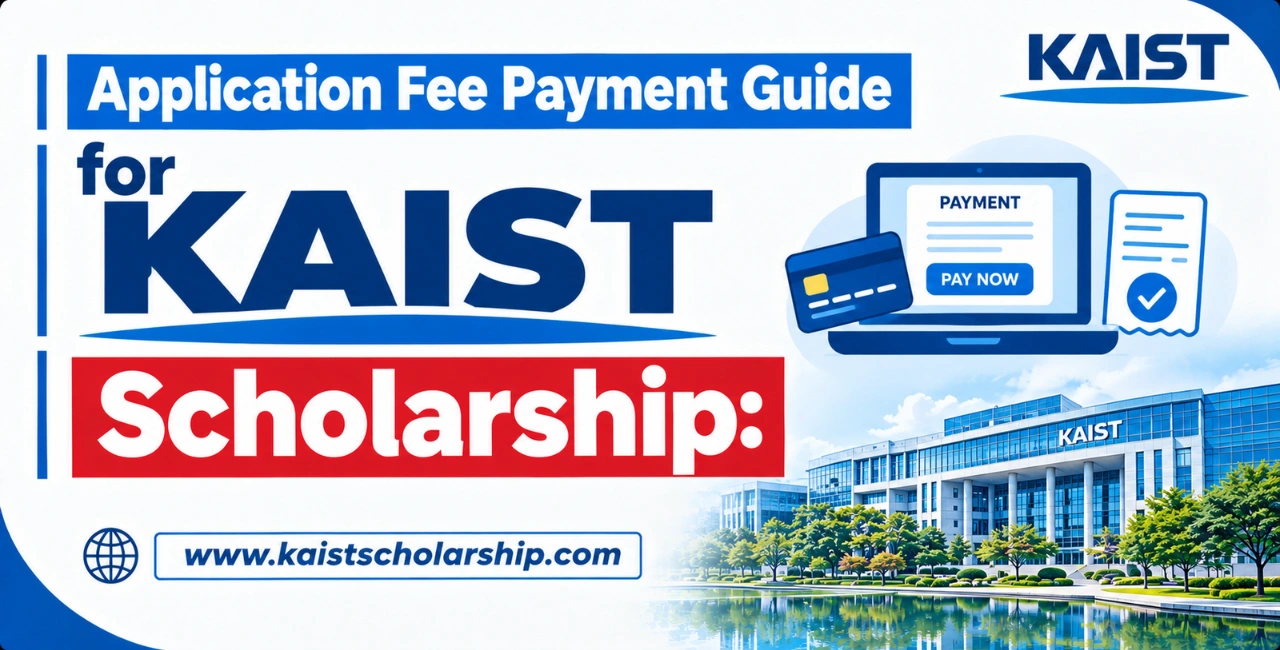 Application Fee Payment Guide for KAIST Scholarship