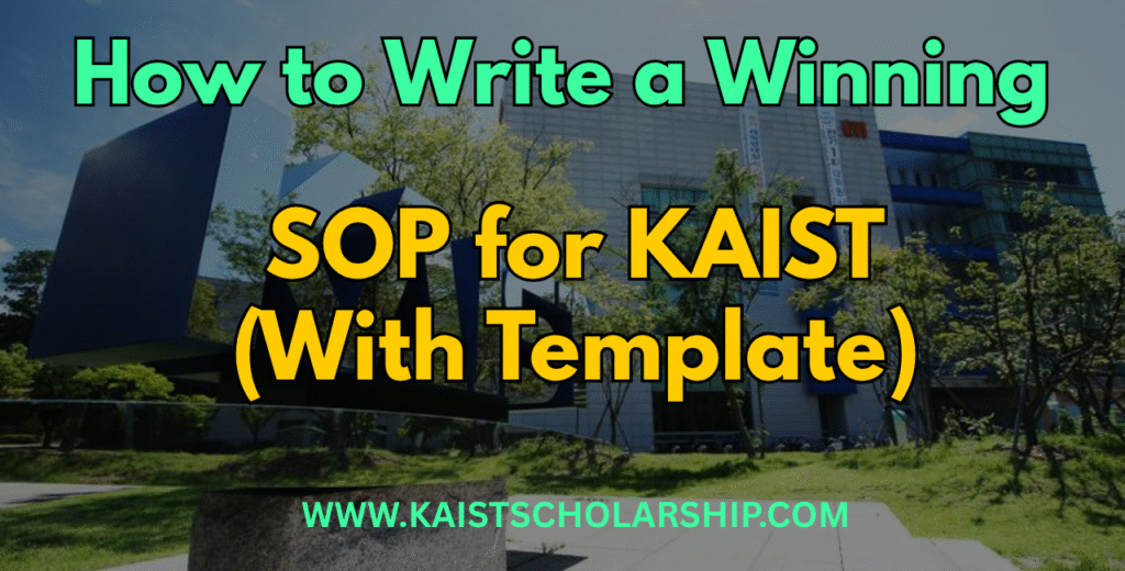 How to Write a Winning SOP for KAIST