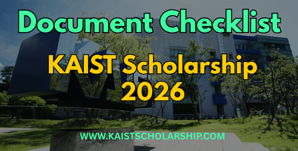 KAIST Scholarship Document Checklist