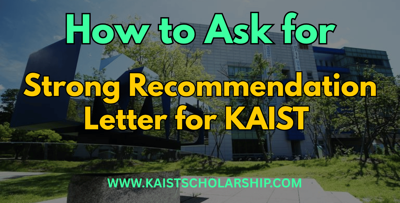 Strong Recommendation Letter for KAIST