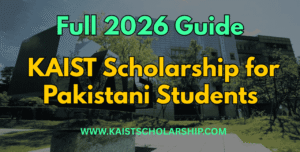 KAIST Scholarship for Pakistani Students