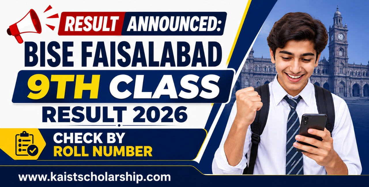 BISE Faisalabad 9th Class Result 2026 Online Check by Roll Number