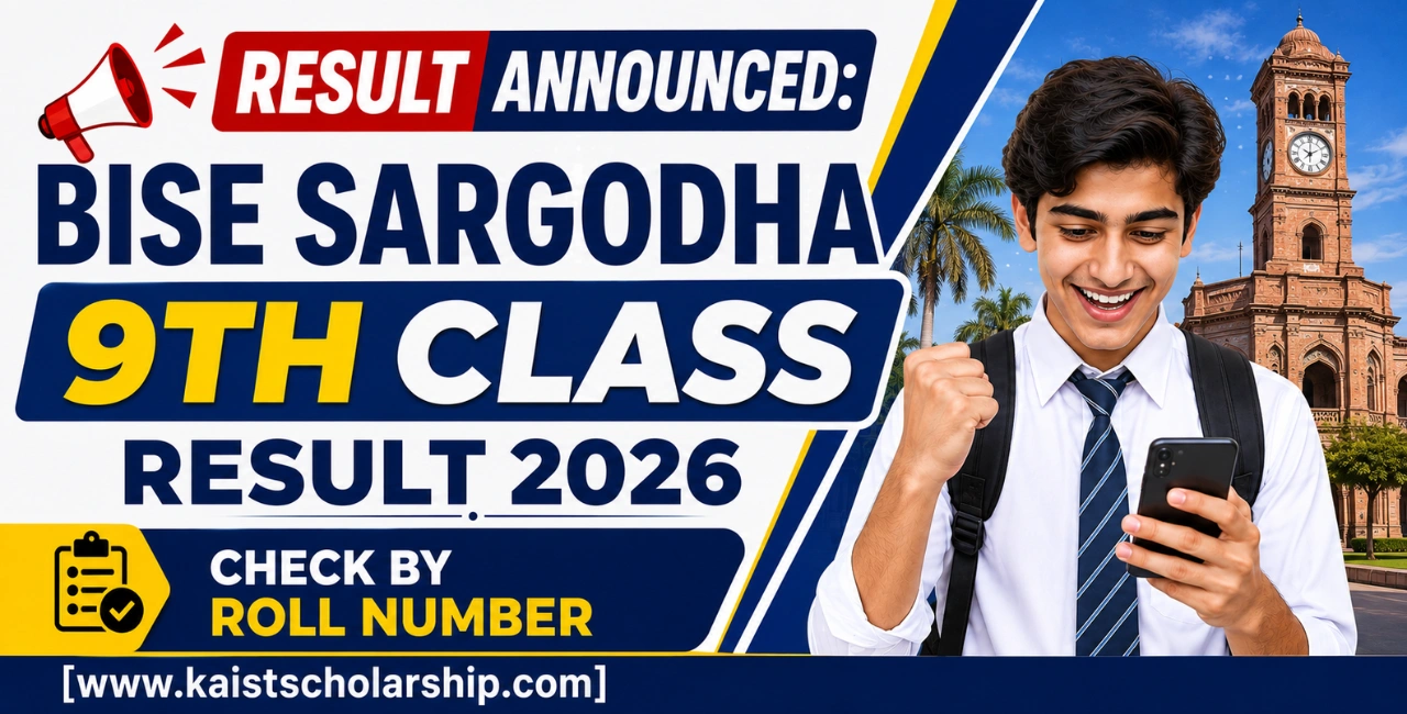 BISE Sargodha 9th Class Result 2026 – Online Check by Roll Number