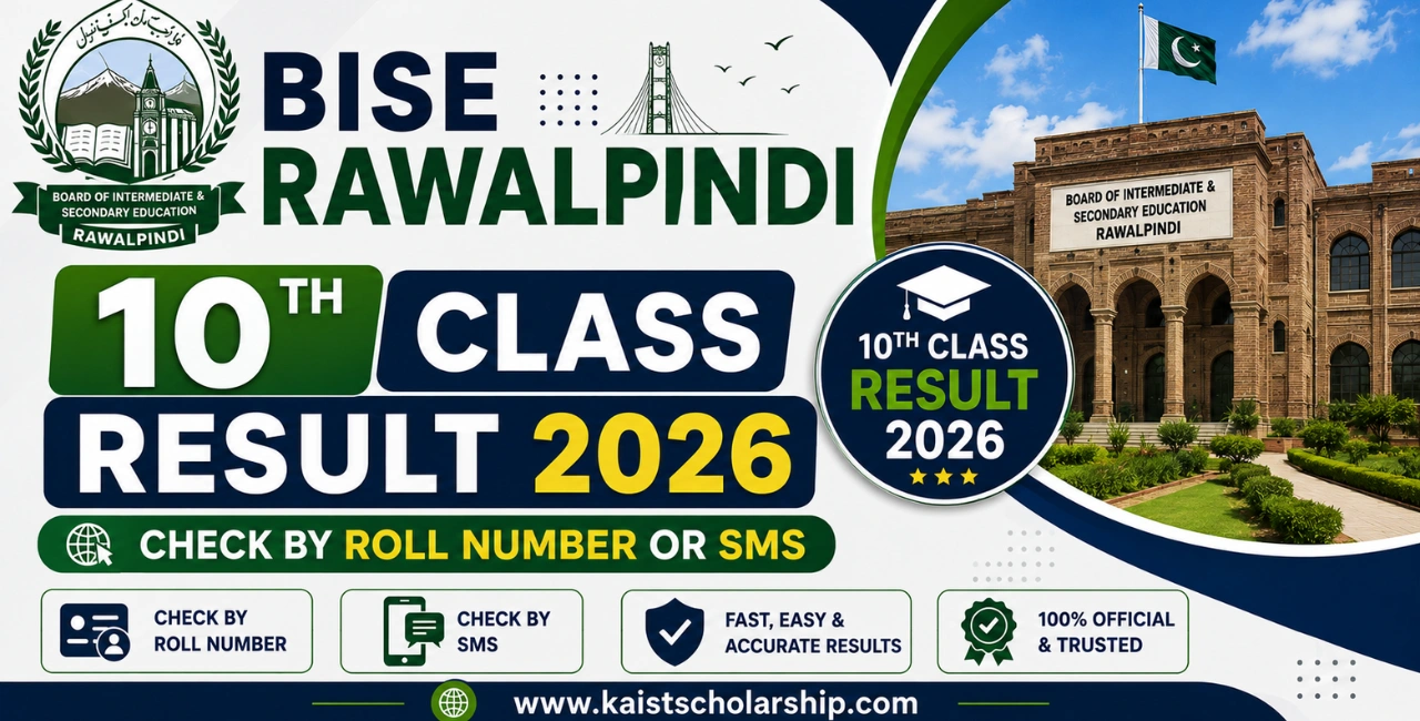 Check BISE Rawalpindi 10th Class Result 2026 by Roll Number or SMS | BISE Rawalpindi 10th Class Result 2026