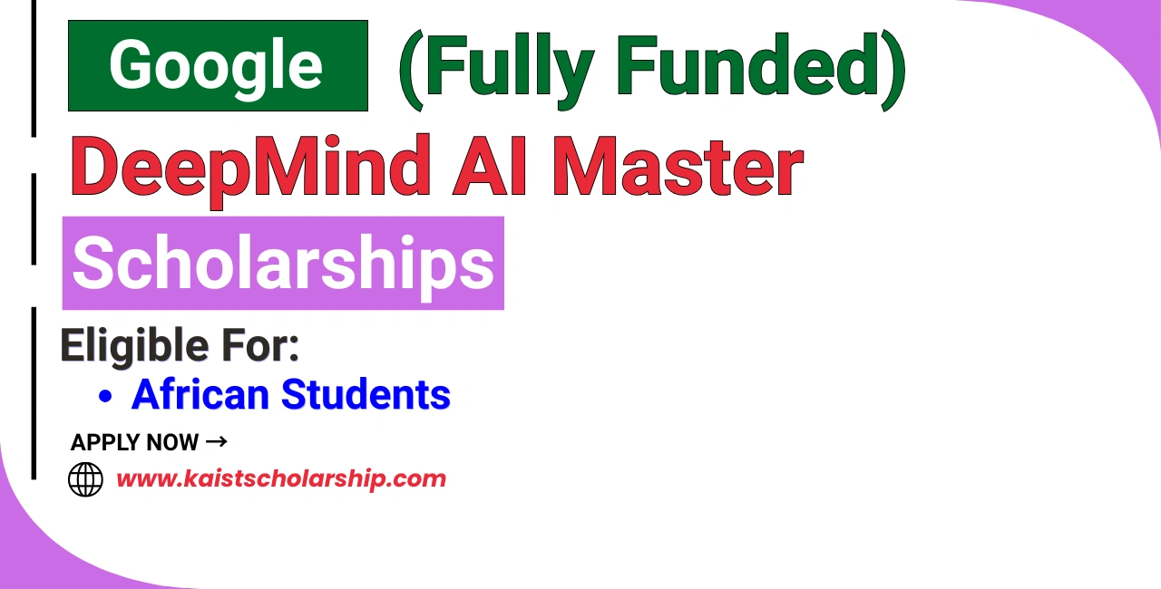 Google DeepMind AI Master Scholarships