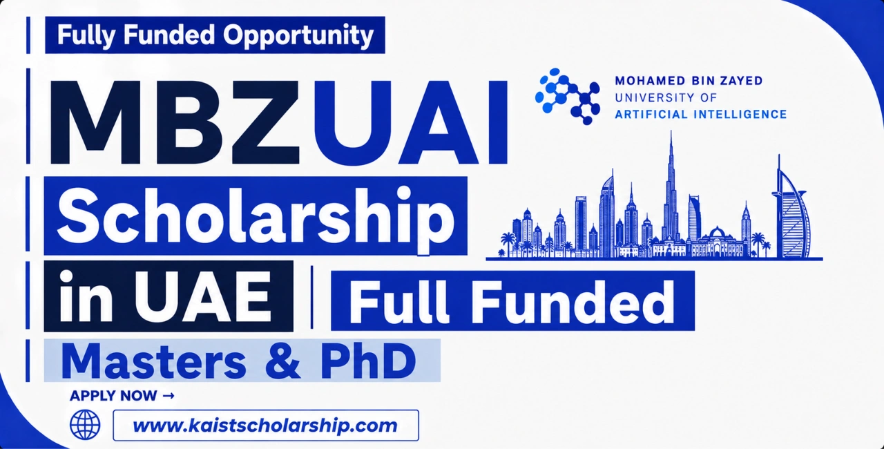 MBZUAI Scholarship Full Funded Masters & PhD