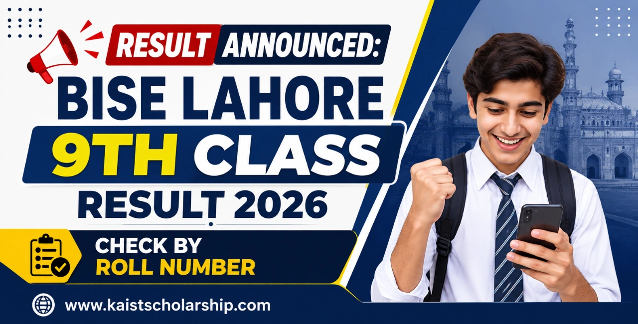 Result Announced BISE Lahore 9th Class Result 2026 – Online Check by Roll Number