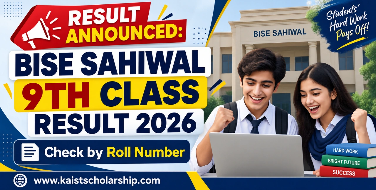 Result Announced: BISE Sahiwal 9th Class Result 2026 – Online Check by Roll Number