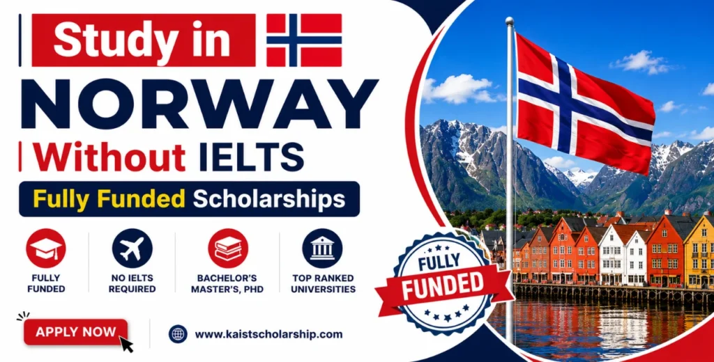 Study in Norway Without IELTS on Scholarships