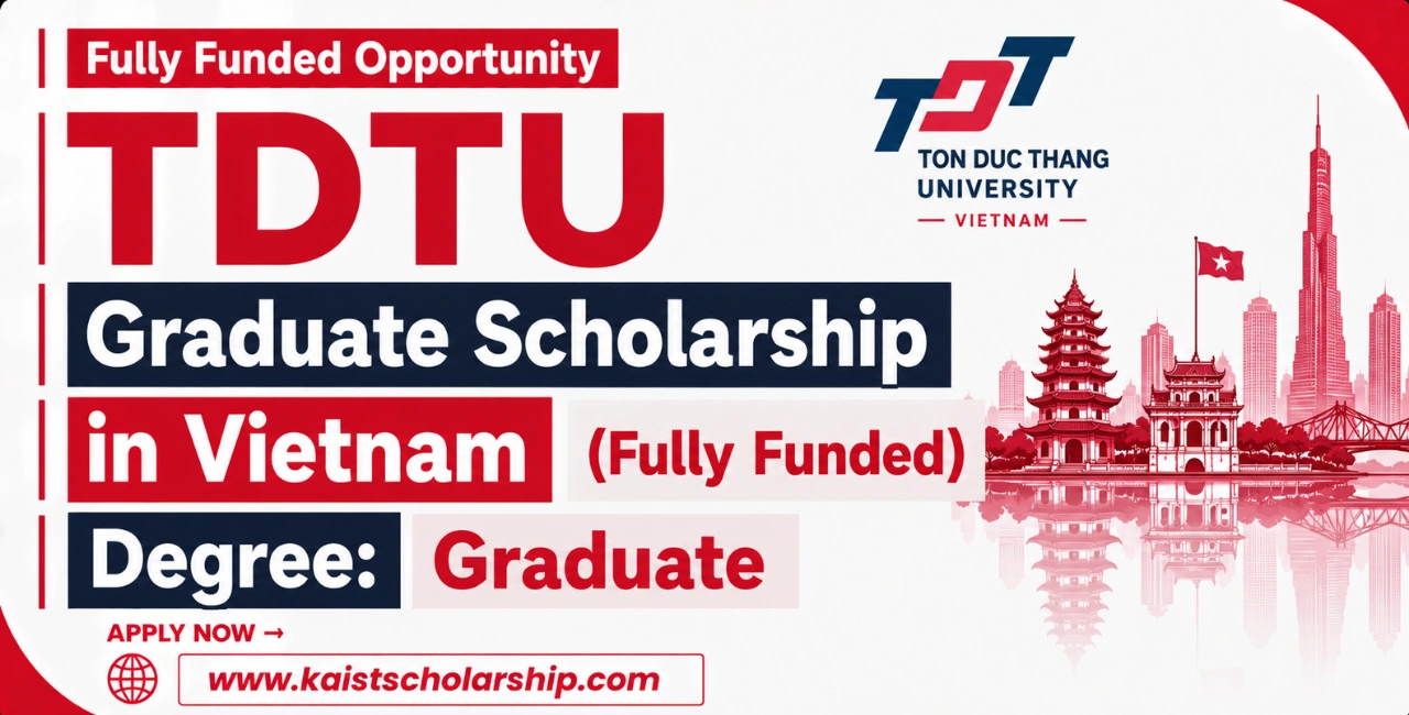 TDTU Graduate Scholarship in Vietnam (Fully Funded)