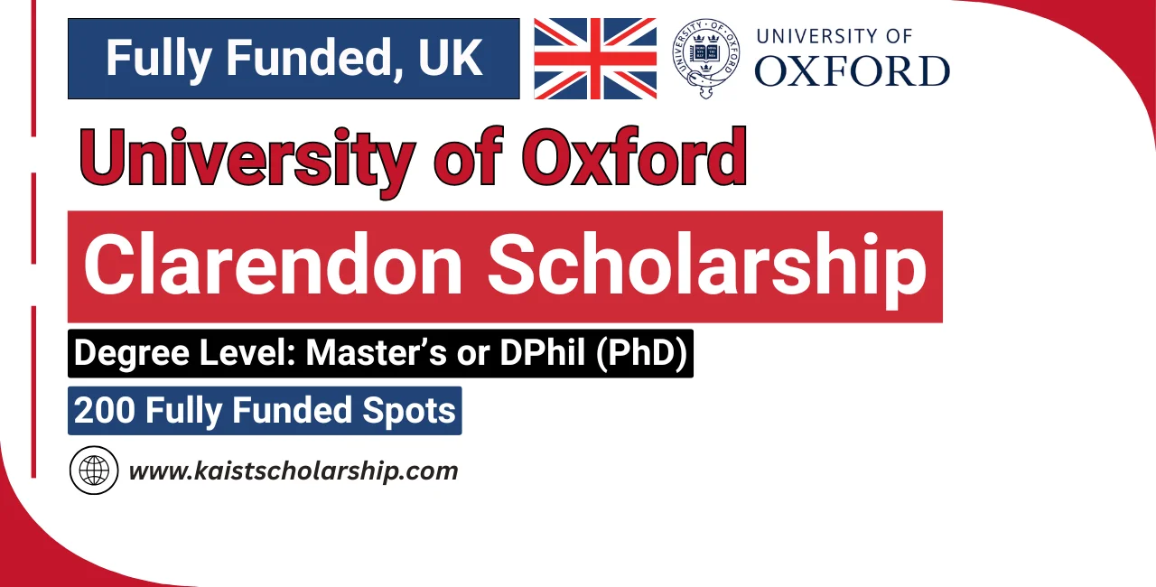 University of Oxford Clarendon Scholarship Fully Funded
