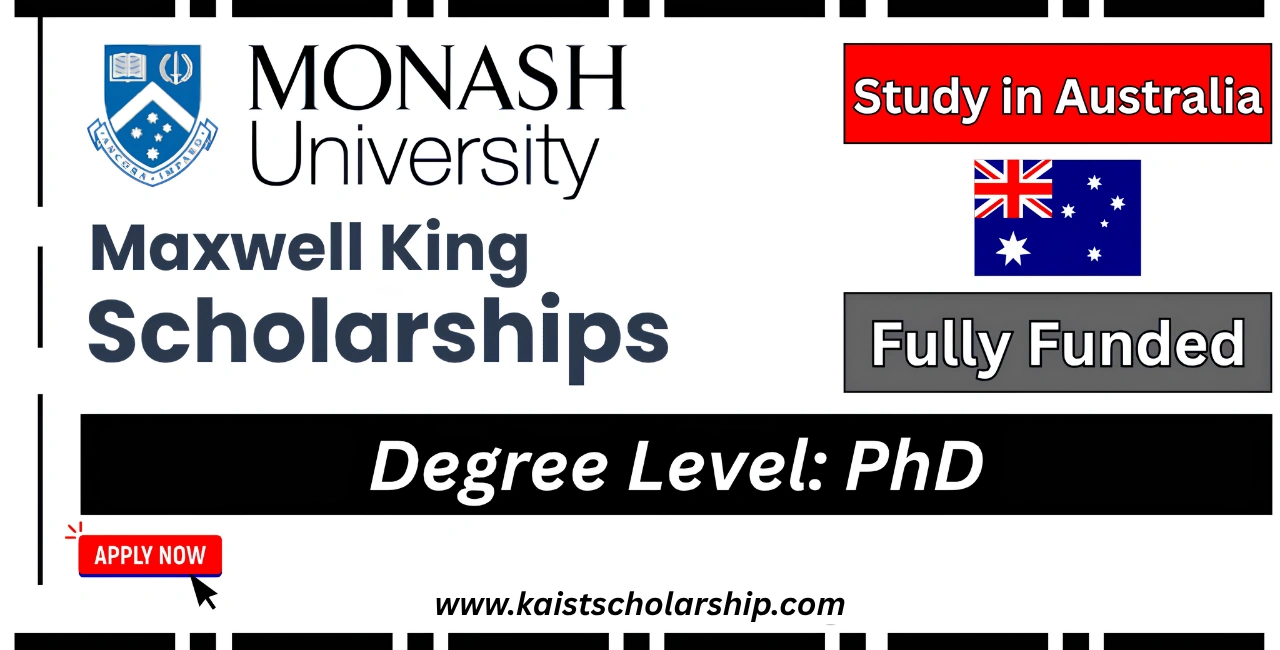 Maxwell King PhD Scholarship in Australia