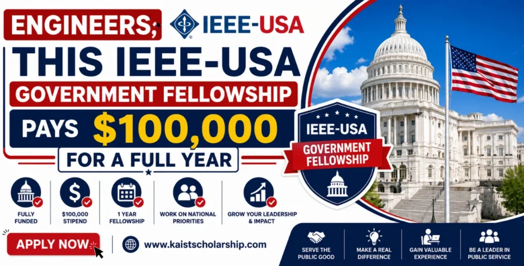 Engineers, This IEEE-USA Government Fellowship Pays $100,000 for a Full Year