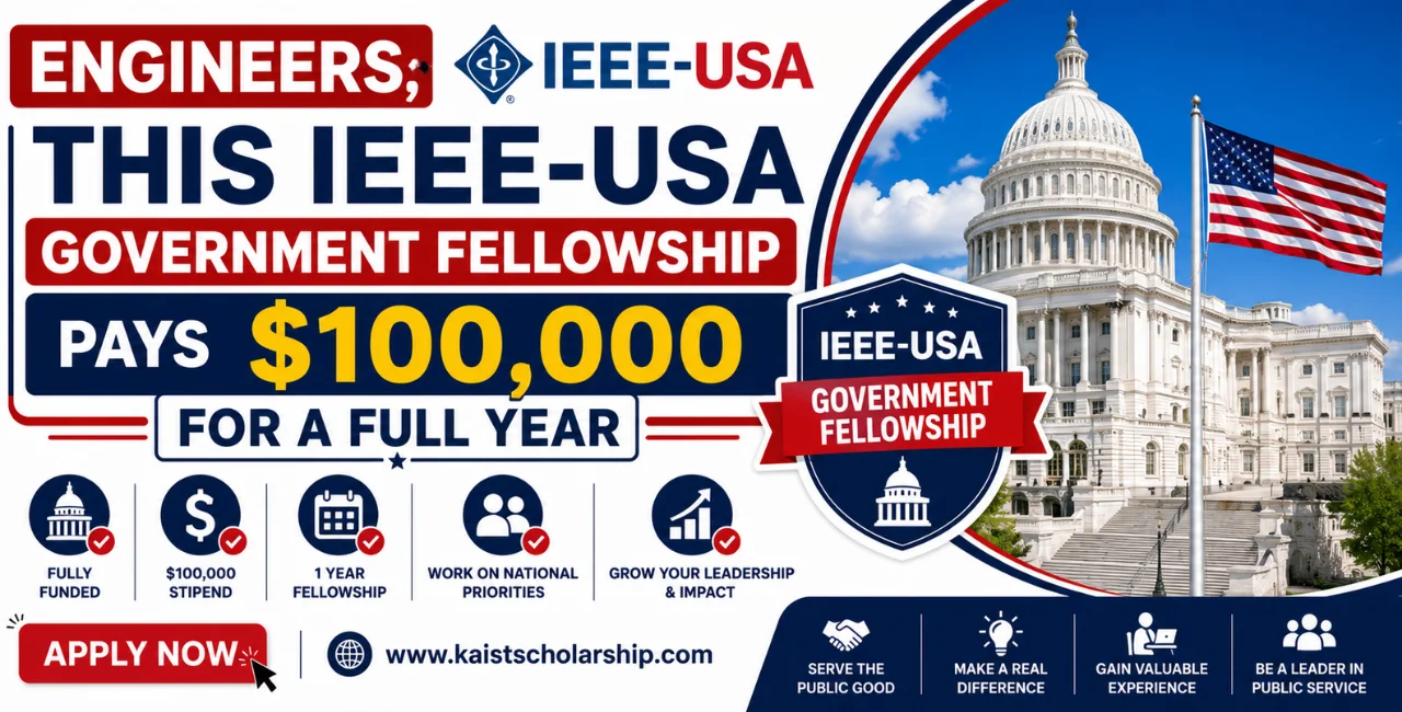 Engineers, This IEEE-USA Government Fellowship Pays $100,000 for a Full Year