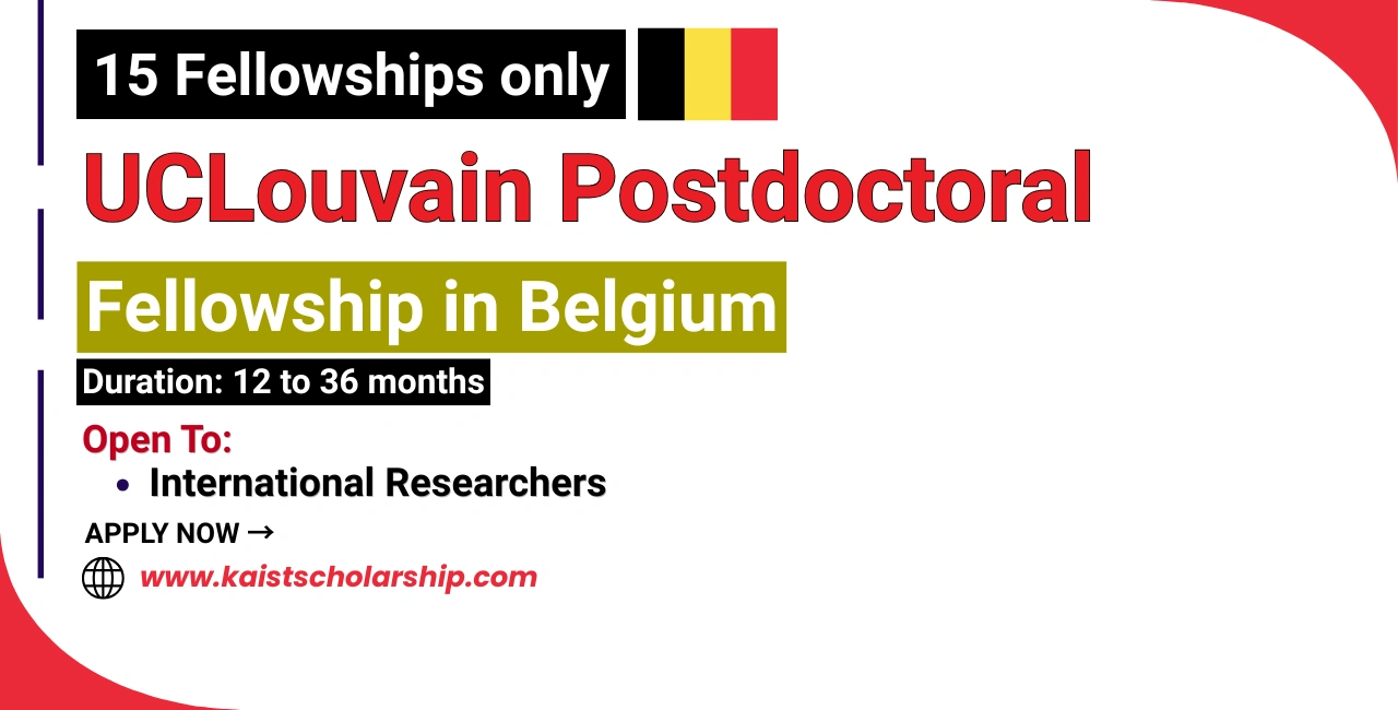UCLouvain Postdoctoral Fellowship