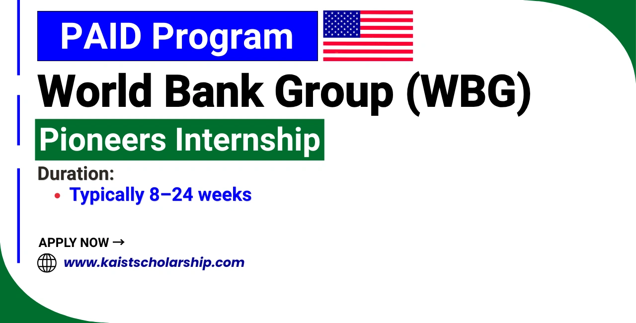 World Bank Group (WBG) Pioneers Internship