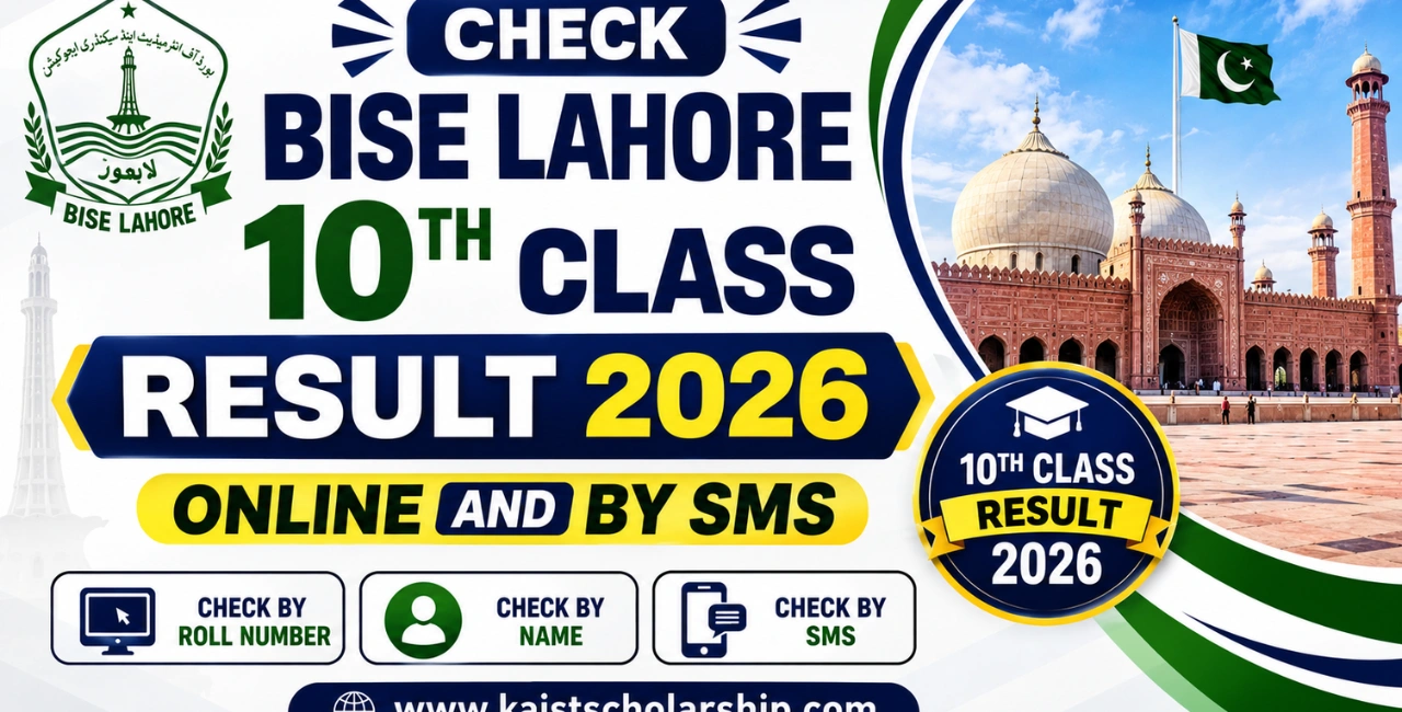 Check BISE Lahore 10th Class Result 2026 Online and by SMS