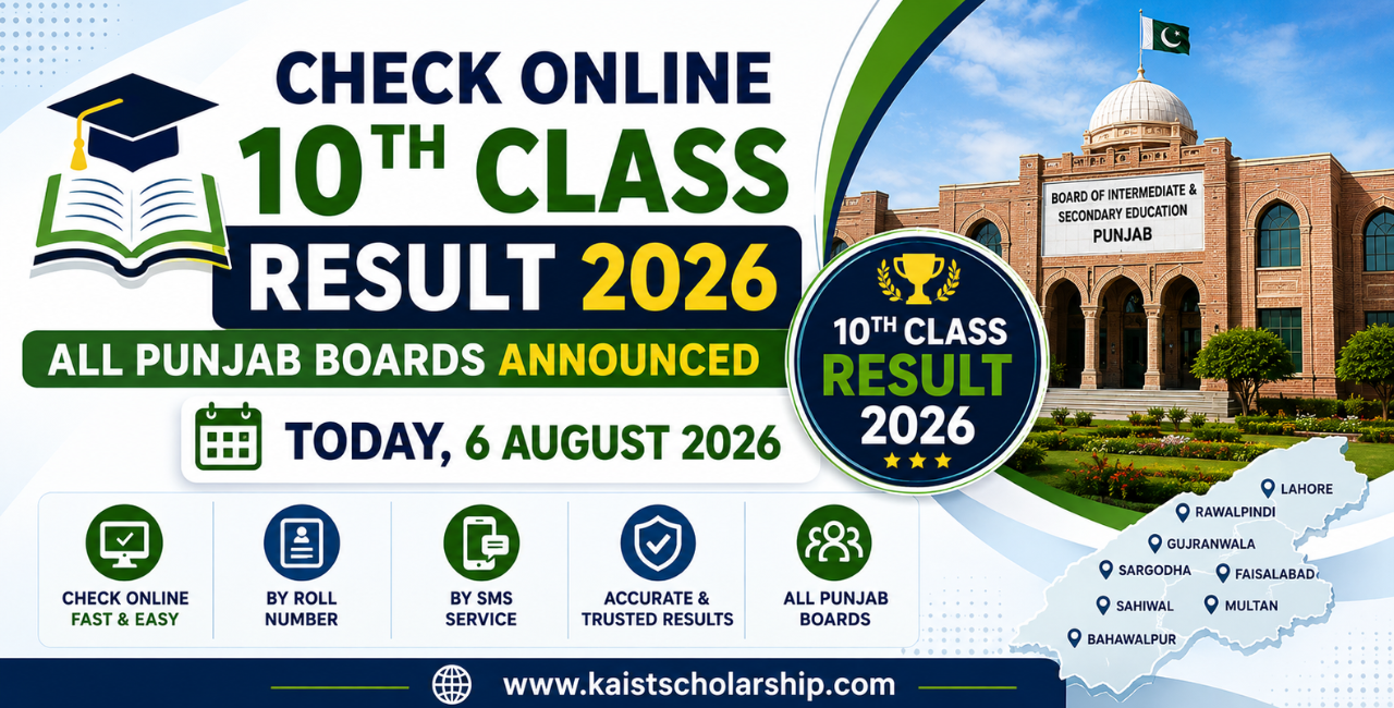 Check Online 10th Class Result 2026 — All Punjab Boards Announced Today, 6 August 2026